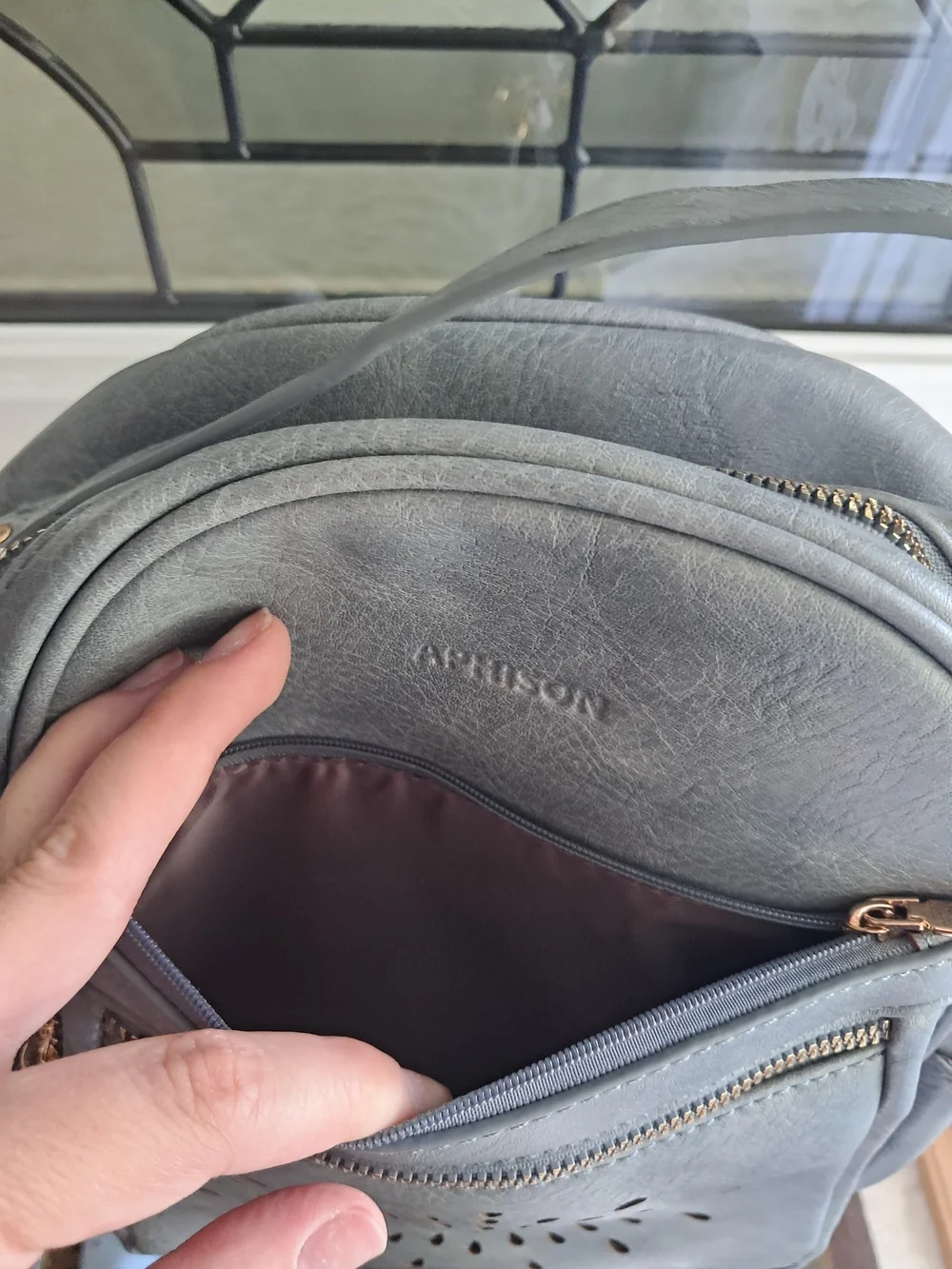 Aphison Forever Sunshine Mini Backpack Gray NWT